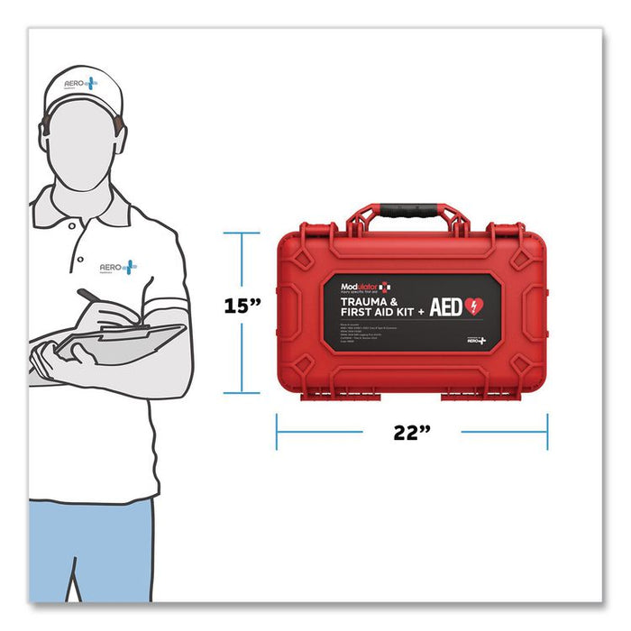 Modulator Trauma Kit without AED - XL Rugged Hard Case, 286 Pieces