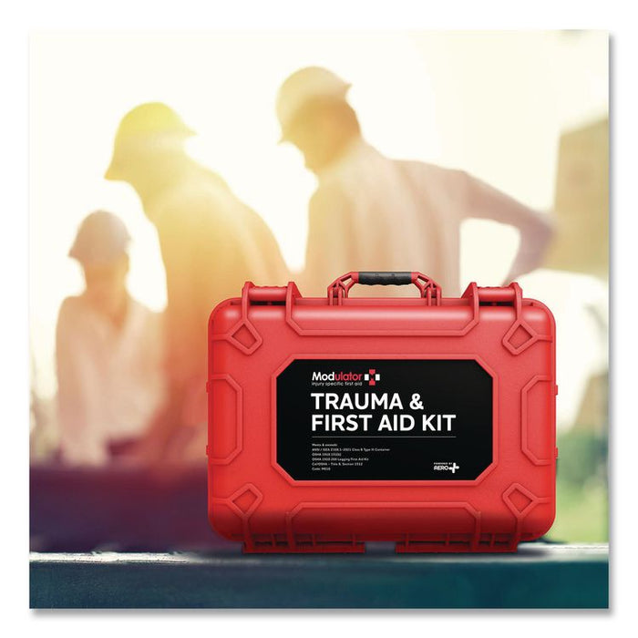 Trauma Kit with Bleed Control - Rugged Hard Case, 295 Pieces