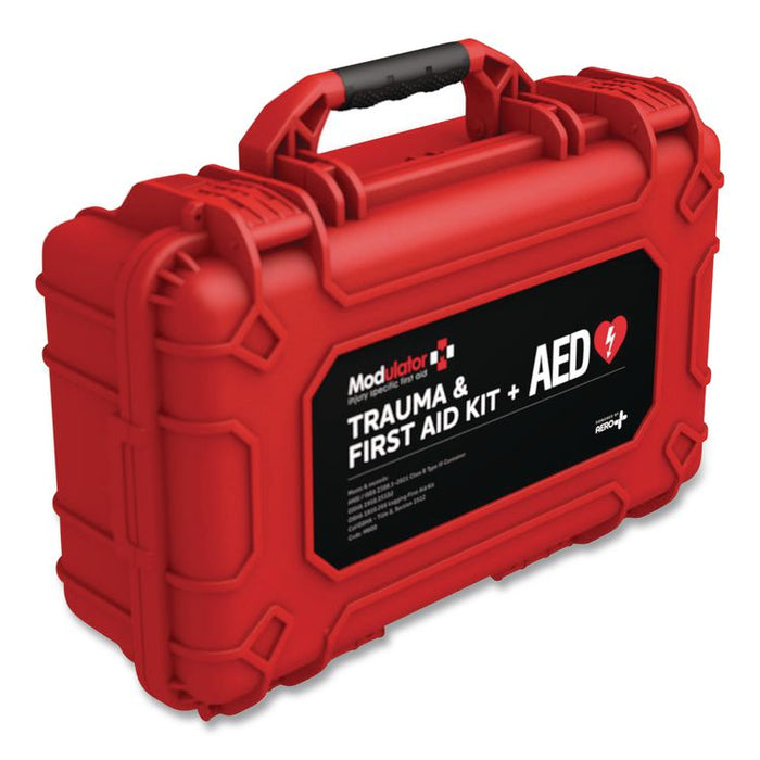 Trauma Kit with Bleed Control without AED - XL Rugged Hard Case, 295 Pieces