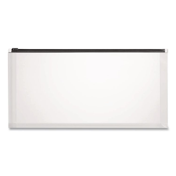 Poly Zip Check Envelope, Zipper Closure, 10.13 x 5.13, Assorted Colors, 5/Pack