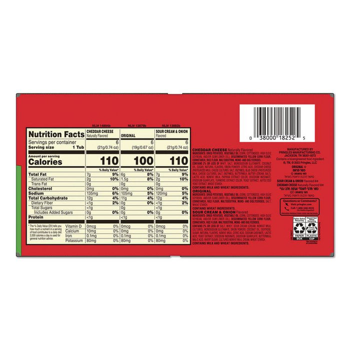 Snack Stacks, Assorted Flavors, 18 Cups/Carton