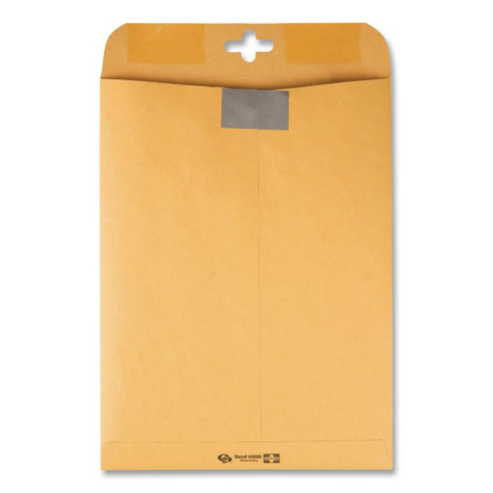 Postage Saving ClearClasp Kraft Envelope, #97, Cheese Blade Flap, ClearClasp Closure, 10 x 13, Brown Kraft, 100/Box
