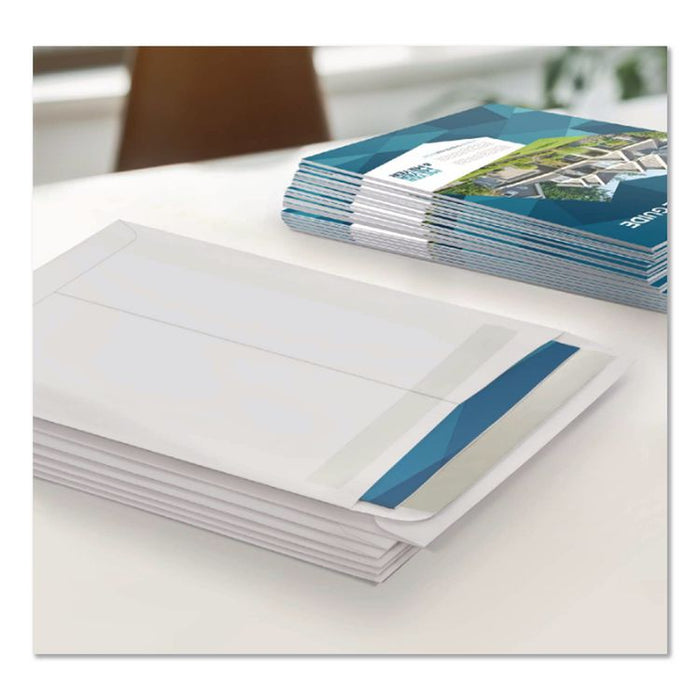 Redi-Seal Catalog Envelope, #13 1/2, Cheese Blade Flap, Redi-Seal Adhesive Closure, 10 x 13, White, 100/Box