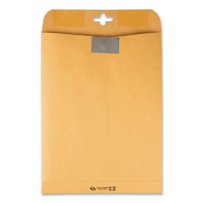 Postage Saving ClearClasp Kraft Envelope, #90, Cheese Blade Flap, ClearClasp Closure, 9 x 12, Brown Kraft, 100/Box