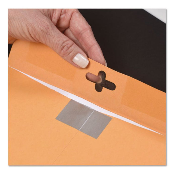 Postage Saving ClearClasp Kraft Envelope, #90, Cheese Blade Flap, ClearClasp Closure, 9 x 12, Brown Kraft, 100/Box