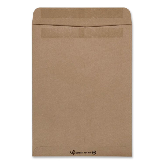 Recycled Brown Kraft Redi-Seal Envelope, #10 1/2, Cheese Blade Flap, Redi-Seal Adhesive Closure, 9 x 12, Brown Kraft, 100/Box
