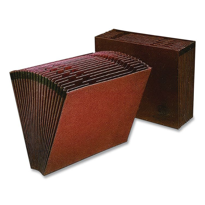 Earthwise by Pendaflex Recycled Indexed Expanding File, 31 Sections, 1/31-Cut Tabs, Letter Size, Red Fiber