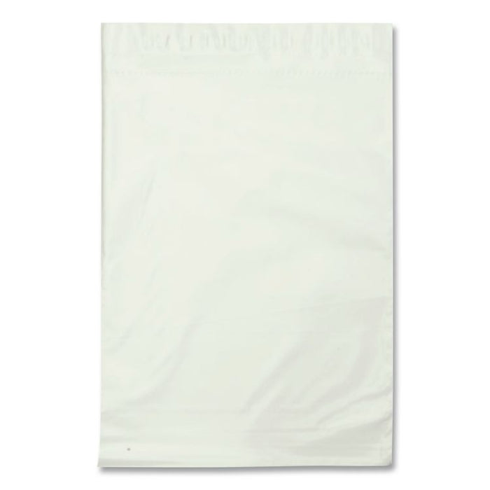 Redi-Strip Poly Expansion Mailer, #4 1/2, Square Flap, Redi-Strip Adhesive Closure, 11 x 13, White, 100/Carton