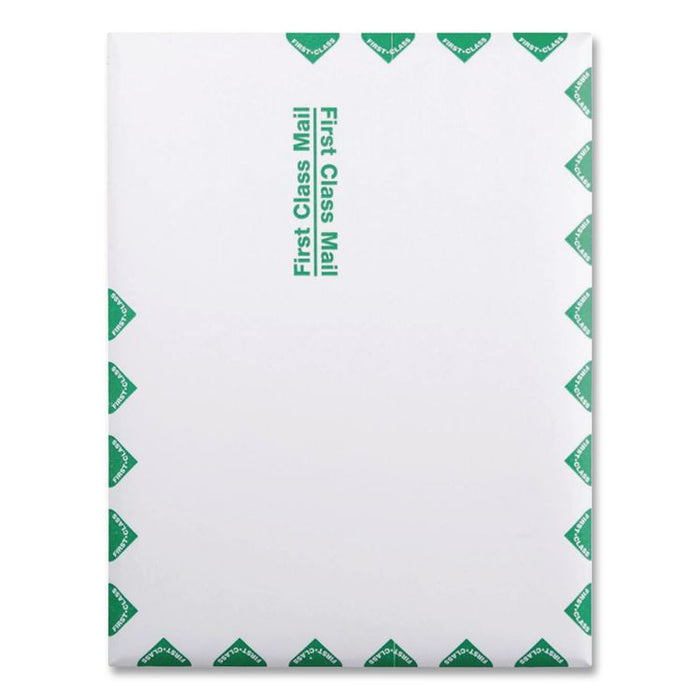 Lightweight 14 lb Tyvek Catalog Mailers, First Class, #12 1/2, Square Flap, Redi-Strip Closure, 9.5 x 12.5, White, 100/Box