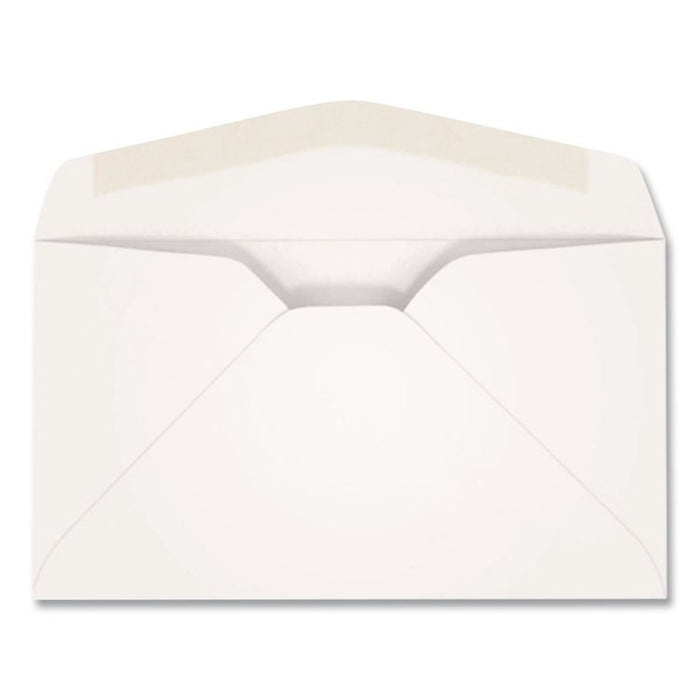 Business Envelope, #9, Commercial Flap, Diagonal Seam, Gummed Closure, 24 lb Bond Weight Paper, 3.88 x 8.88, White, 500/Box