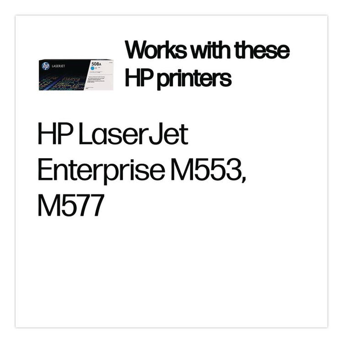 HP 508A, (CF361A) Cyan Original LaserJet Toner Cartridge