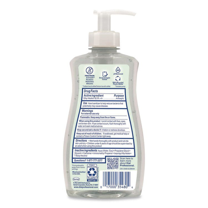 Gel Antibacterial Hand Sanitizer, 11 oz Pump Bottle, Fragrance-Free, 12/Carton
