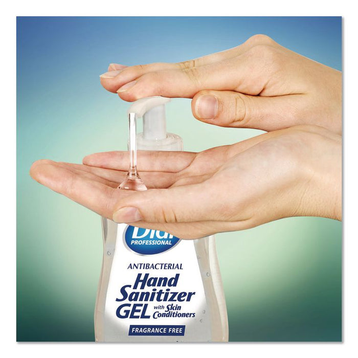 Gel Antibacterial Hand Sanitizer, 11 oz Pump Bottle, Fragrance-Free, 12/Carton