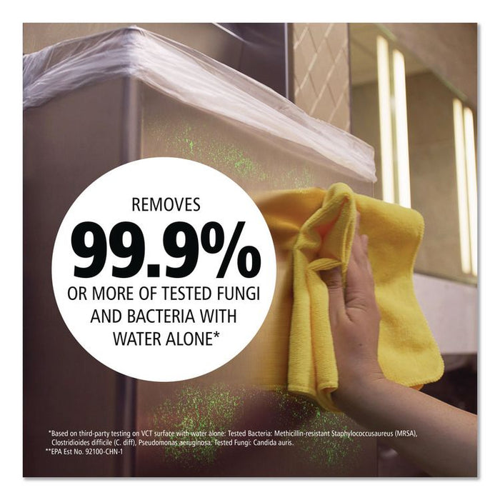 Microfiber Cleaning Cloths, 12 x 12, Green, 24/Pack