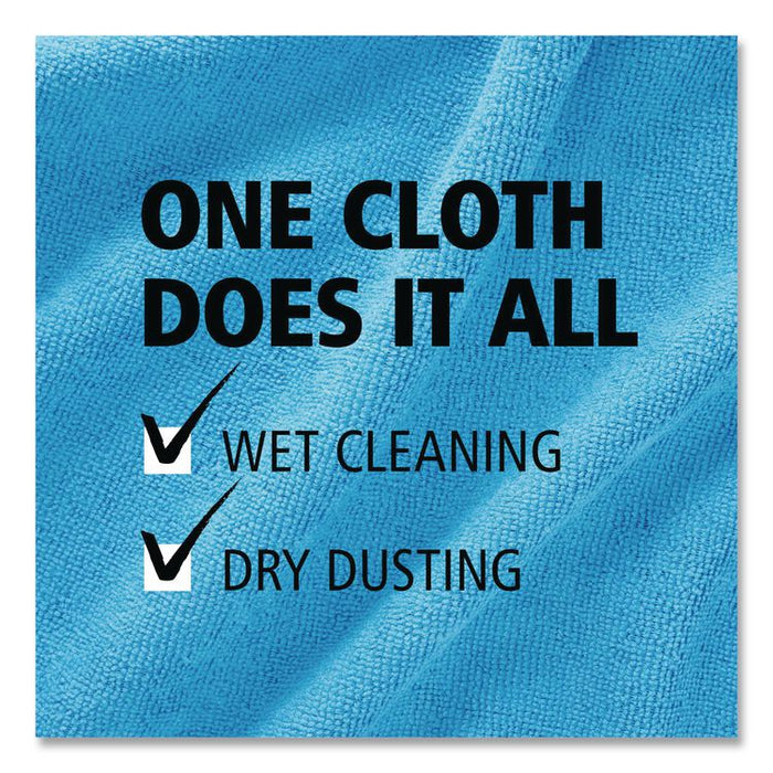 Microfiber Cleaning Cloths, 16 x 16, Green, 24/Pack