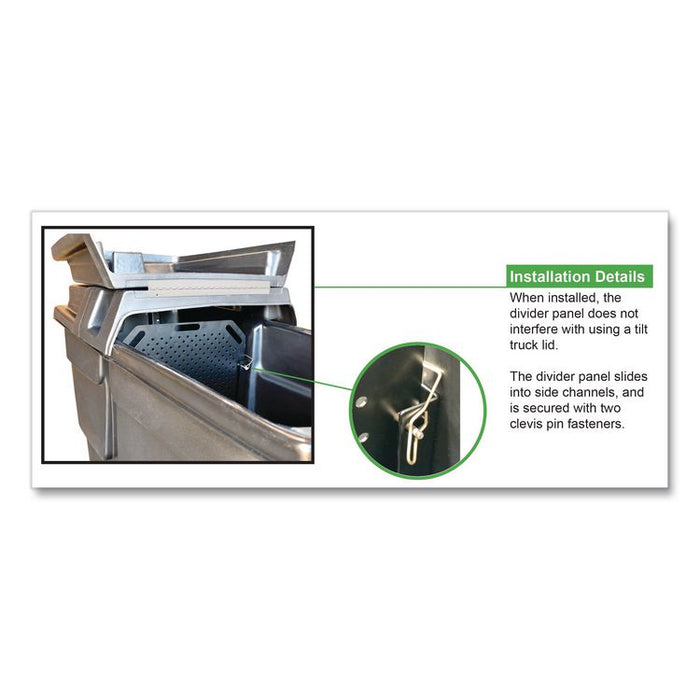 Divider for Standard Duty Tilt Truck, 28 x 2 x 40, Black