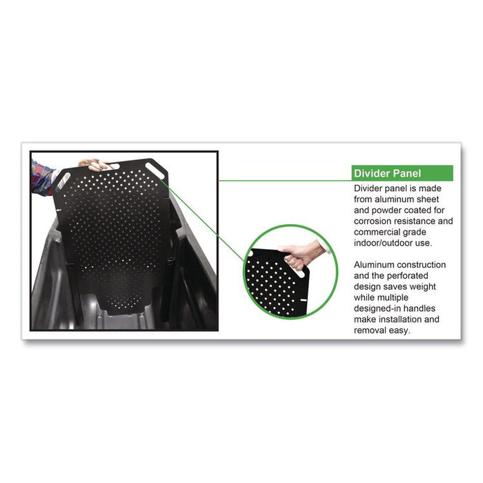 Divider for Standard Duty Tilt Truck, 28 x 2 x 40, Black