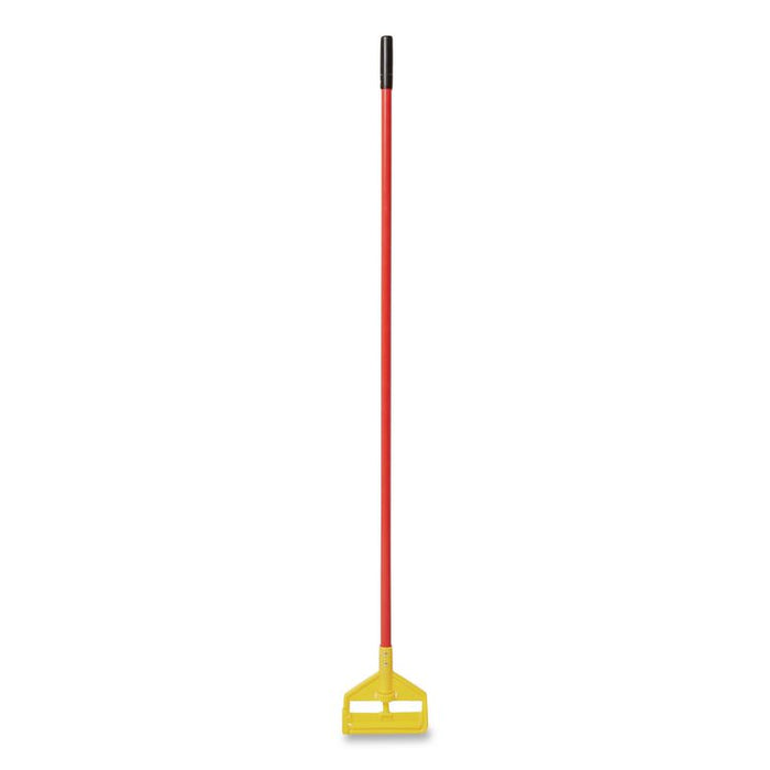 Invader Fiberglass Side-Gate Wet-Mop Handle, 60", Red/Yellow