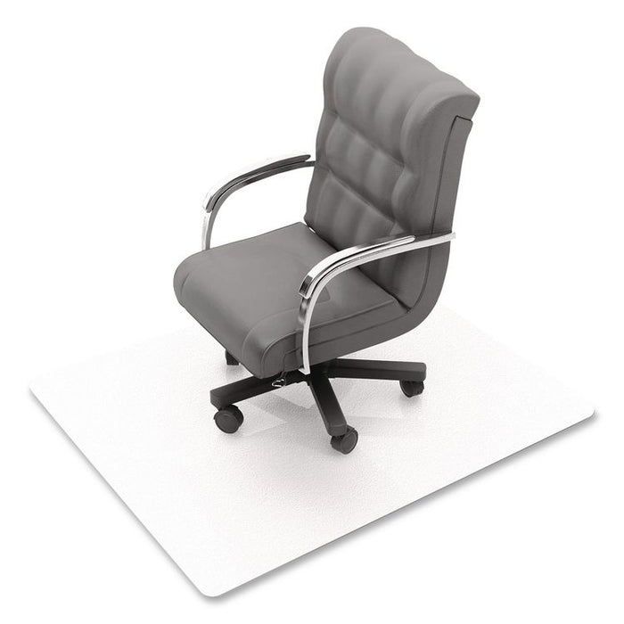 Unomat Anti-Slip Polycarbonate Chair Mat for Hard Floors and Carpet Tiles, Rectangular, Straight Edges, 60" x 48", Clear
