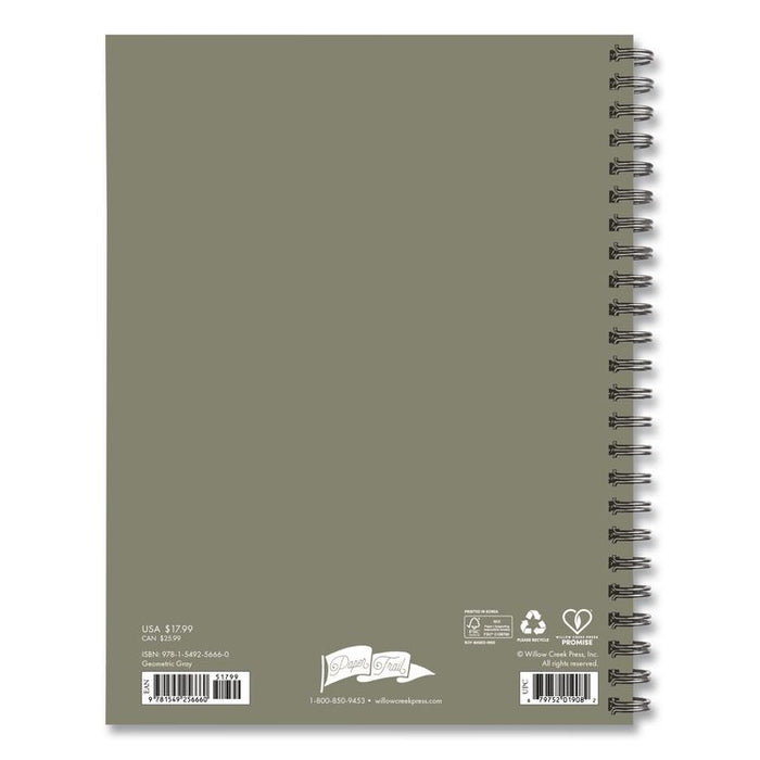Geometric Gray Weekly/Monthly Planner, 8.5 x 6.5, Multicolor Cover, 12-Month (Jan to Dec): 2026