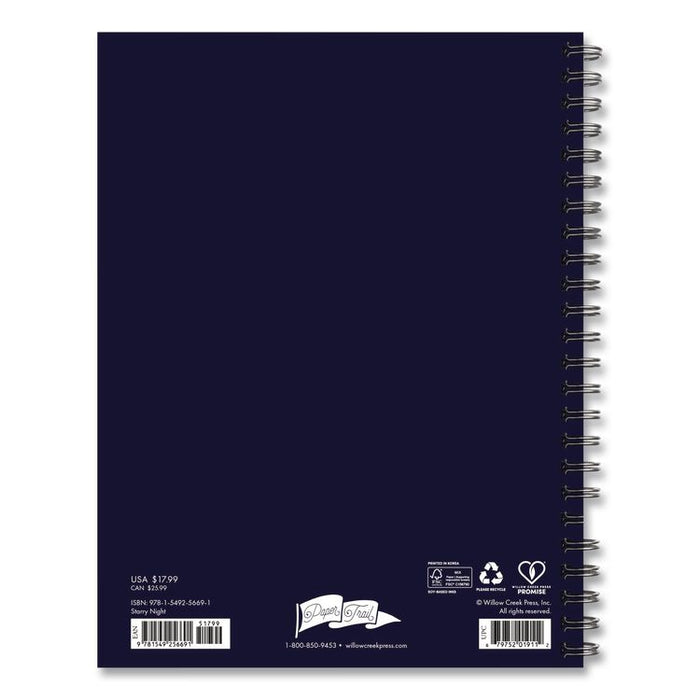 Starry Night Weekly/Monthly Planner, 8.5 x 6.5, Black/Gold Cover, 12-Month (Jan to Dec): 2026