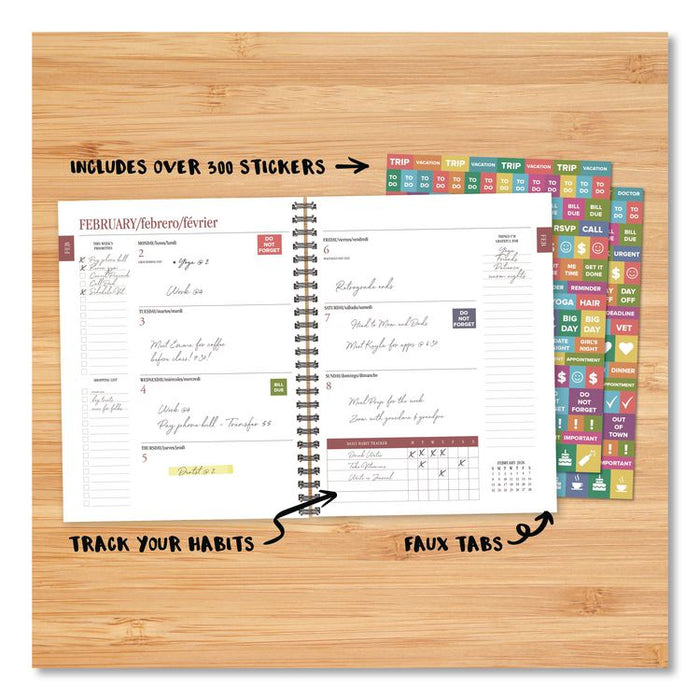 It's All Possible Weekly/Monthly Planner, 8.5 x 6.5, Pink Cover, 12-Month (Jan to Dec): 2026