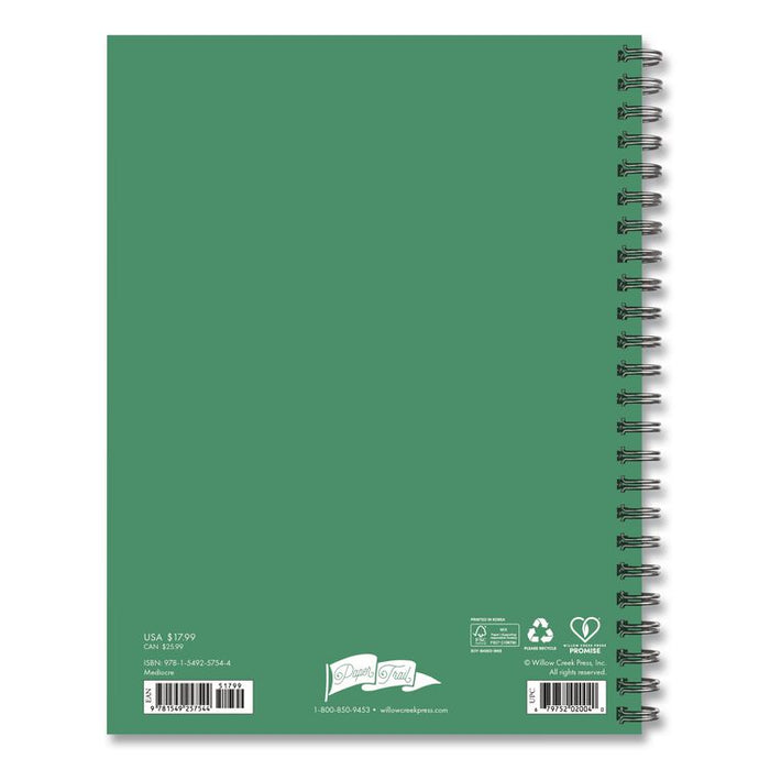 You Did Not Wake Up Today to Be Mediocre Weekly/Monthly Planner, 8.5 x 6.5, Green/Pink Cover, 12-Month (Jan to Dec): 2026