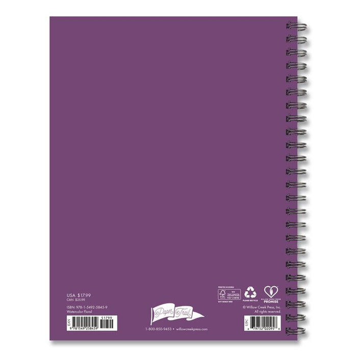 Watercolor Floral Weekly/Monthly Planner, 8.5 x 6.5, Multicolor Cover, 12-Month (Jan to Dec): 2026