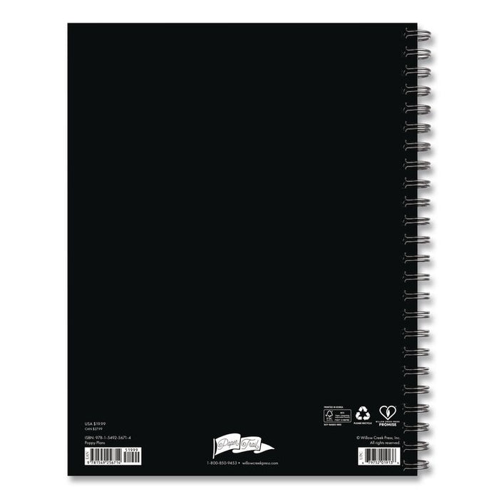 Poppy Plans Weekly/Monthly Planner, 11 x 8.5, Multicolor Cover, 12-Month (Jan to Dec): 2026