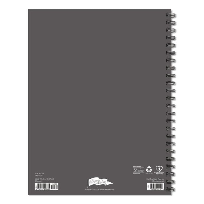 Charcoal Weekly/Monthly Planner, 11 x 8.5, Charcoal Cover, 12-Month (Jan to Dec): 2026