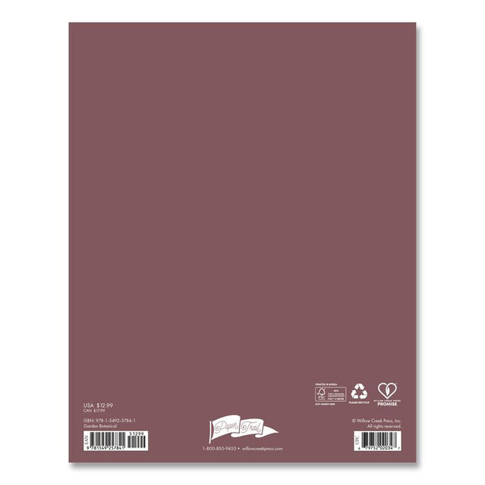 Garden Botanical Booklet Monthly Planner, 9.5 x 7.5, Multicolor Cover, 12-Month (Jan to Dec): 2026