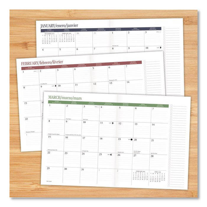 Bold Stripe Monthly Planner, 9.5 x 7.5, Multicolor Cover, 12-Month (Jan to Dec): 2026