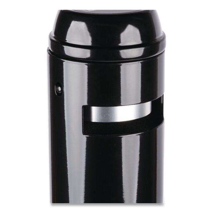 Smoker's Pole, Round, Steel, 0.9 gal, 4 dia x 41h, Black