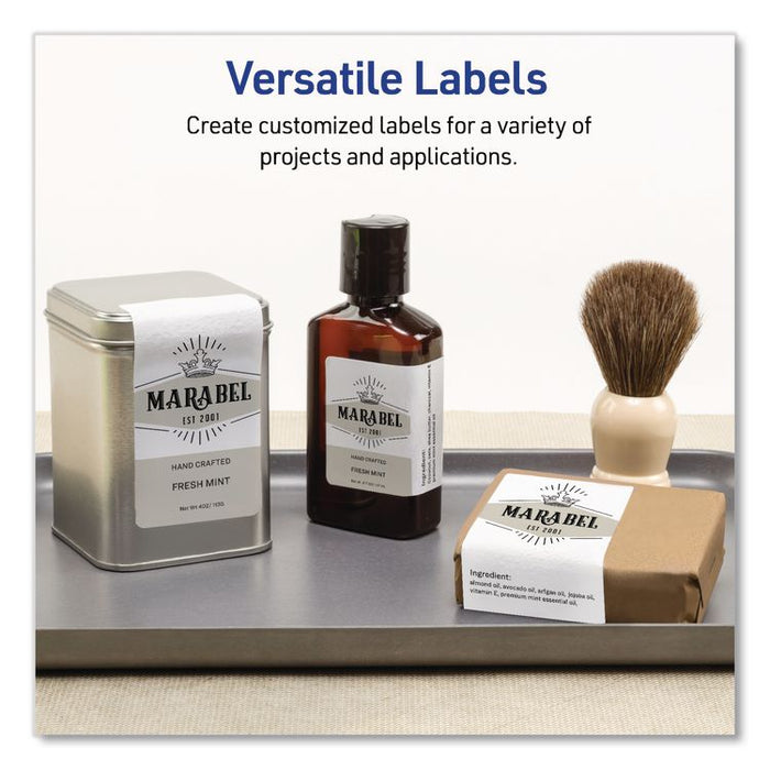 Rectangular Labels with Sure Feed Technology, Inkjet/Laser, 2 x 3, Matte White, 8 Labels/Sheet, 25 Sheets/Pack