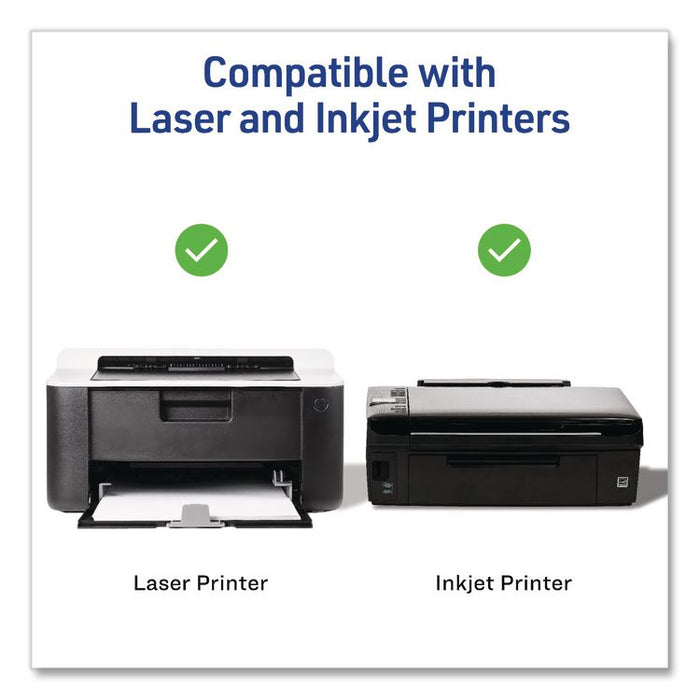 Rectangular Labels with Sure Feed Technology, Inkjet/Laser, 2 x 3, Matte White, 8 Labels/Sheet, 25 Sheets/Pack