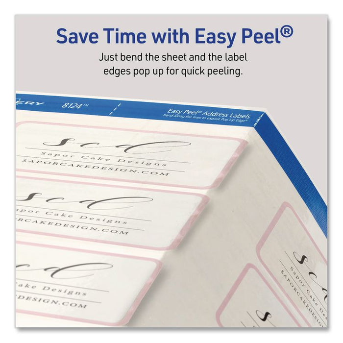 Matte Clear Address Labels with Sure Feed Technology, Inkjet/Laser, 1.33 x 4, 14/Sheet, 10 Sheets/Pack