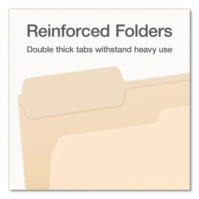 Insertable Big Tab Dividers, 5-Tab, Double-Sided Gold Edge Reinforcing, 11 x 8.5, Buff, Assorted Tabs, 48 Sets/Carton
