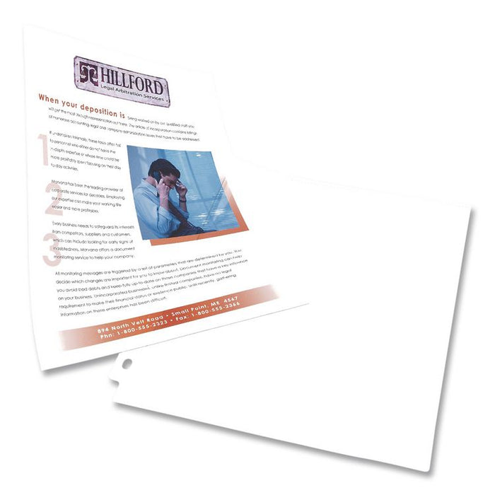 Side-Insert Heavyweight Sheet Protectors, 3-Hole Punched, Side Load, 8.5 x 11, Diamond Clear, 25/Pack, 36 Packs/Carton