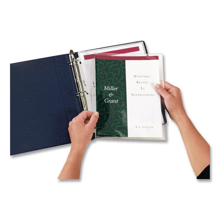Side-Insert Heavyweight Sheet Protectors, 3-Hole Punched, Side Load, 8.5 x 11, Diamond Clear, 25/Pack, 36 Packs/Carton