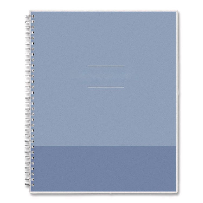 Blue Block Academic Year Weekly/Monthly Planner, 11 x 8.5, Blue Cover, 12-Month: July 2025 to June 2026