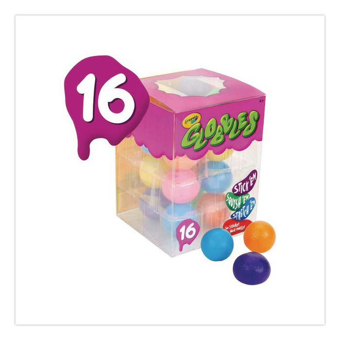 Globbles Squish Toys, Ages 4 and Up, Assorted Colors, 16/Pack
