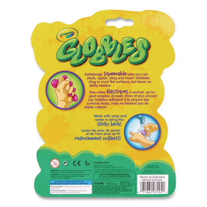 Globbles Squish Toys, Ages 4 and Up, Assorted Colors, 6/Pack