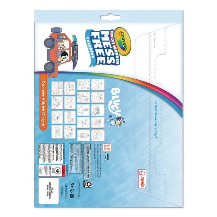 Color Wonder Bluey Coloring Book, Ages 3 and Up, 18 Pages