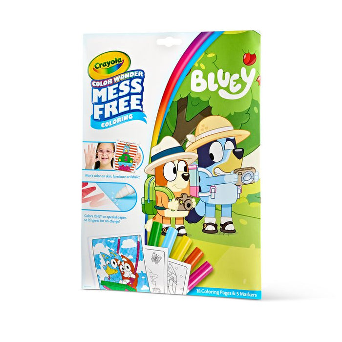 Color Wonder Bluey Coloring Book, Ages 3 and Up, 18 Pages