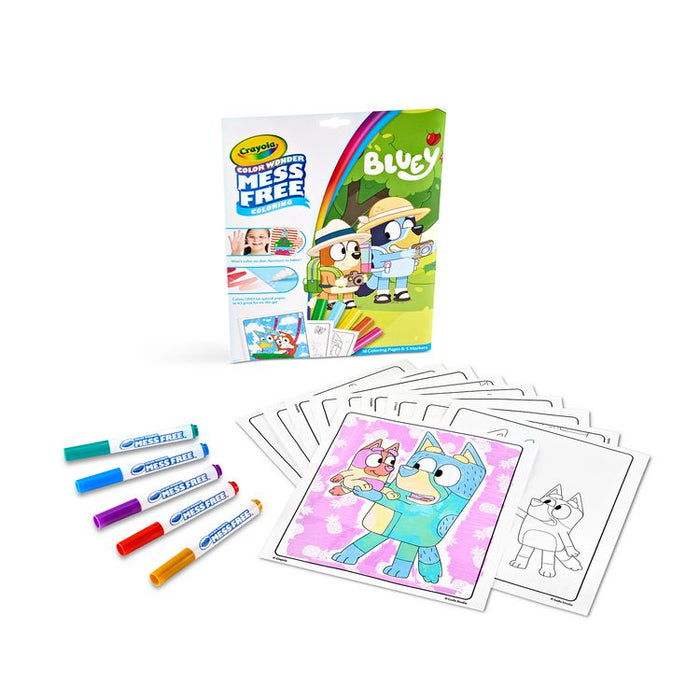 Color Wonder Bluey Coloring Book, Ages 3 and Up, 18 Pages