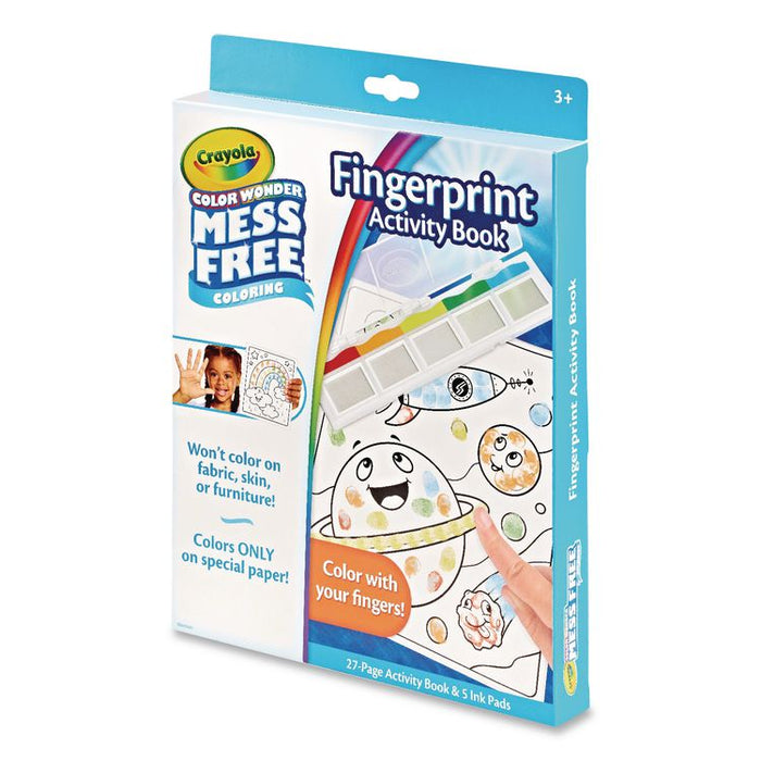 Color Wonder Mess Free Coloring Fingerprint Activity Book, Ages 3 and Up, 27 Pages