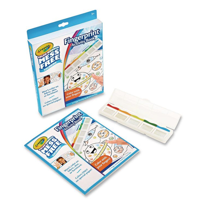 Color Wonder Mess Free Coloring Fingerprint Activity Book, Ages 3 and Up, 27 Pages
