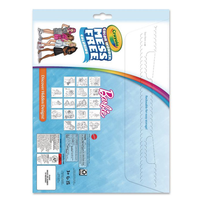 Color Wonder Barbie Coloring Pad and Markers, Ages 3 and Up, 18 Pages