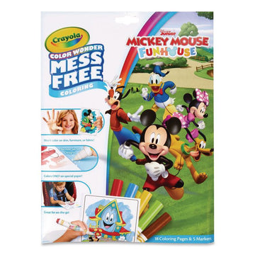 Color Wonder Mickey Mouse Clubhouse Coloring Book, Ages 3 and Up, 18 Pages