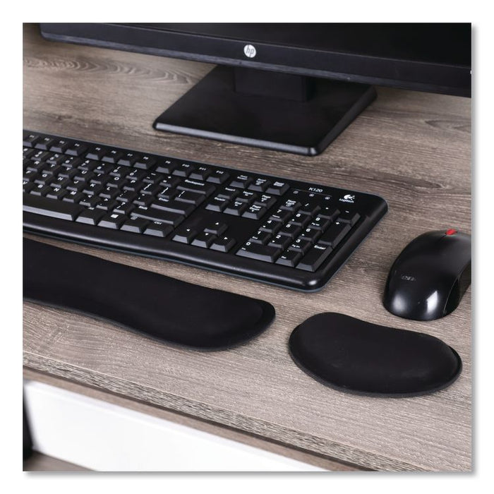 Memory Foam Gaming Ergonomic Keyboard and Mouse Wrist Rest Set, Black